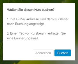 Vorschaubild Hinweis bei der Buchung